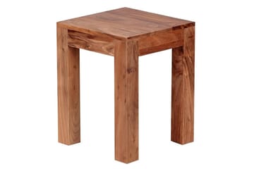 Sido bord Wohnling massivt trä 35x35cm med träben, lantlig stil Akacia - Akacia - Möbler - Bord & matgrupp - Avlastningsbord & sidobord - Lampbord & sidobord