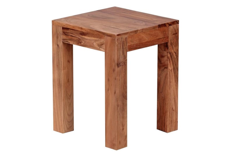 Sido bord Wohnling massivt trä 35x35cm med träben, lantlig stil Akacia - Akacia - Möbler - Bord & matgrupp - Avlastningsbord & sidobord - Lampbord & sidobord