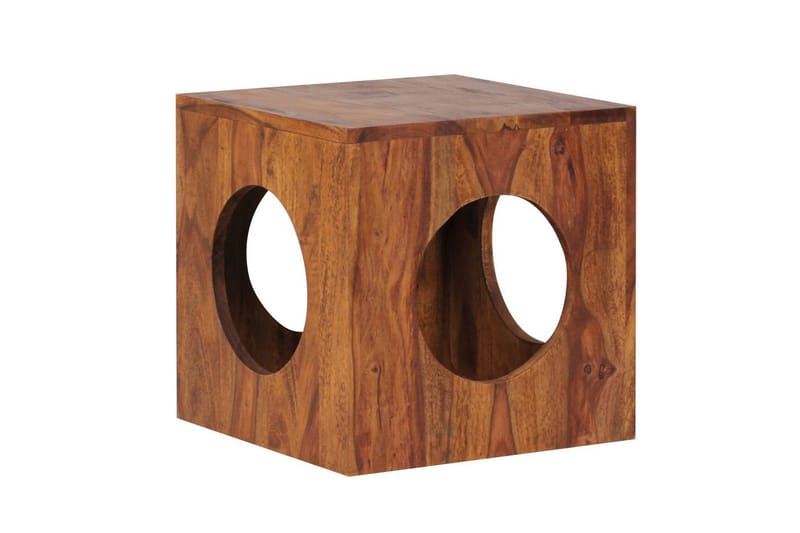 Sido bord Wohnling Massivt trä kub förvaringsutrymme lantstil - Möbler - Bord & matgrupp - Avlastningsbord & sidobord - Lampbord & sidobord