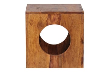 Sido bord Wohnling Massivt trä kub förvaringsutrymme lantstil - Möbler - Bord & matgrupp - Avlastningsbord & sidobord - Lampbord & sidobord