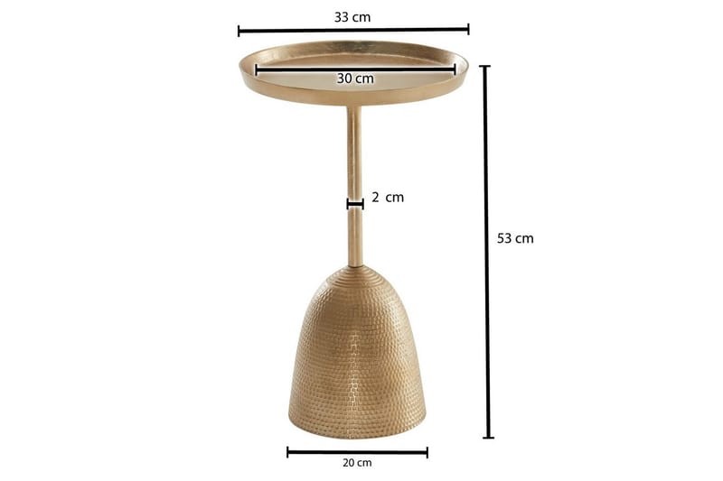 Sido bord Wohnling Metall Rund 33 cm Design Bas Modern - Möbler - Bord & matgrupp - Avlastningsbord & sidobord - Lampbord & sidobord