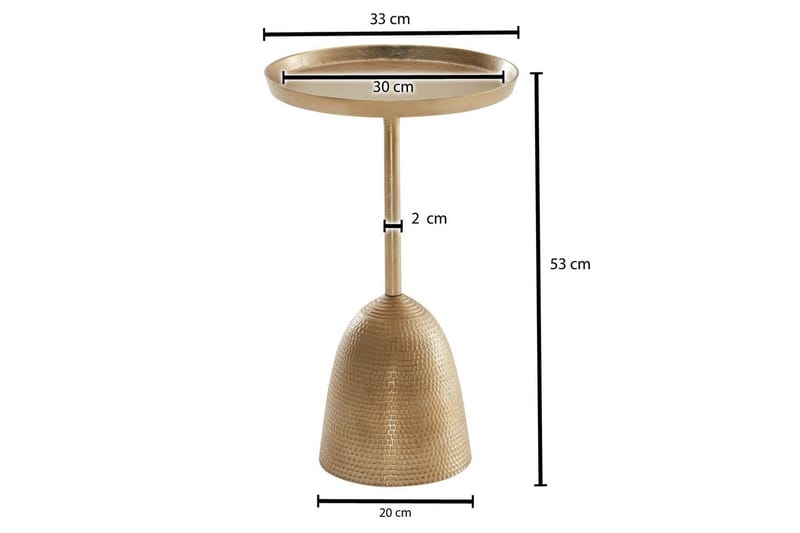 Sido bord Wohnling Metall Rund 33 cm Design Bas Modern - Möbler - Bord & matgrupp - Avlastningsbord & sidobord - Brickbord & småbord
