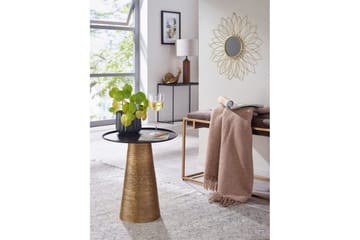 Sido bord Wohnling Metall Rund 40 cm Brickoptik Bordsskiva Modern - Möbler - Bord & matgrupp - Avlastningsbord & sidobord - Lampbord & sidobord