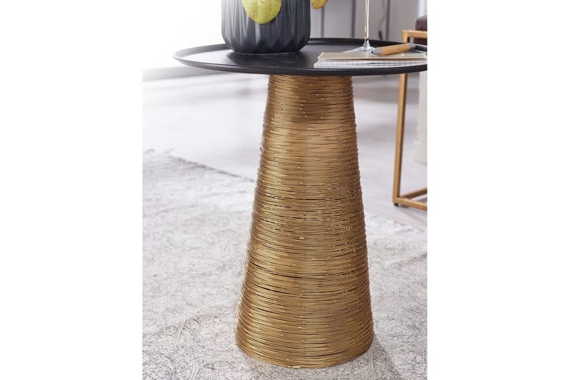 Sido bord Wohnling Metall Rund 40 cm Brickoptik Bordsskiva Modern - Möbler - Bord & matgrupp - Avlastningsbord & sidobord - Lampbord & sidobord