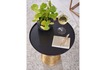 Sido bord Wohnling Metall Rund 40 cm Brickoptik Bordsskiva Modern - Möbler - Bord & matgrupp - Avlastningsbord & sidobord - Lampbord & sidobord