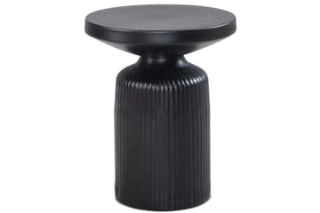 Sido bord Wohnling Metall Rund 40 cm Svart Hamrad Look Industriell - Möbler - Bord & matgrupp - Avlastningsbord & sidobord - Lampbord & sidobord