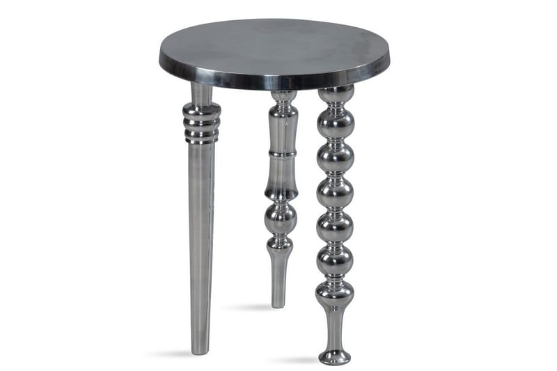 Sido bord Wohnling Metall Rund 44 cm med 3 Olika Ben Modern - Möbler - Bord & matgrupp - Avlastningsbord & sidobord - Lampbord & sidobord