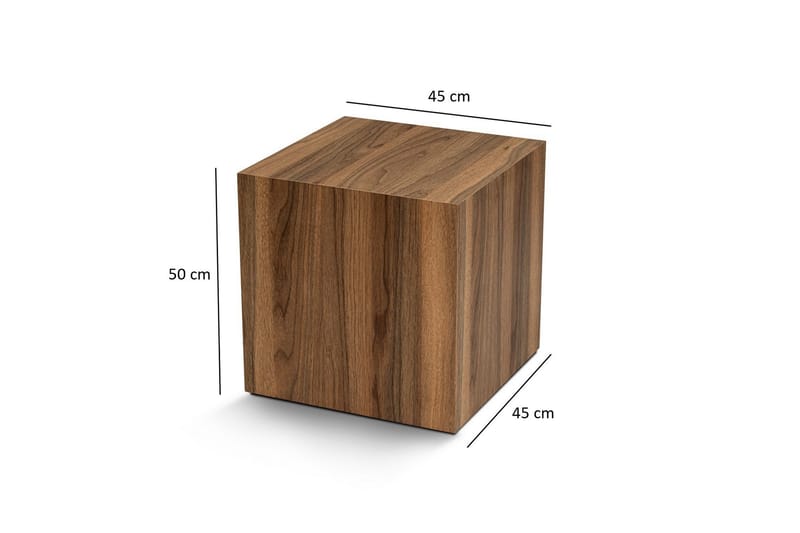 Sidobord & lampbord Elnor Sidobord 45 cm Valnöt - Möbler - Bord & matgrupp - Avlastningsbord & sidobord - Brickbord & småbord