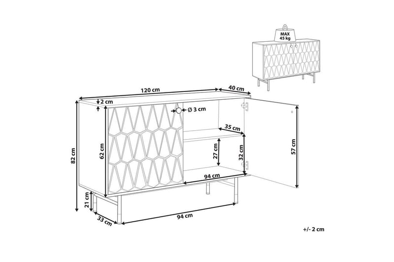 Sidobord Adante - Möbler - Bord & matgrupp - Avlastningsbord & sidobord - Lampbord & sidobord