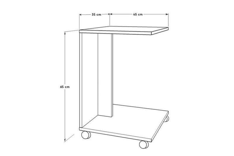 Sidobord Ajit 35x65 cm Brun - Hanah Home - Lampbord & sidobord - Brickbord & småbord