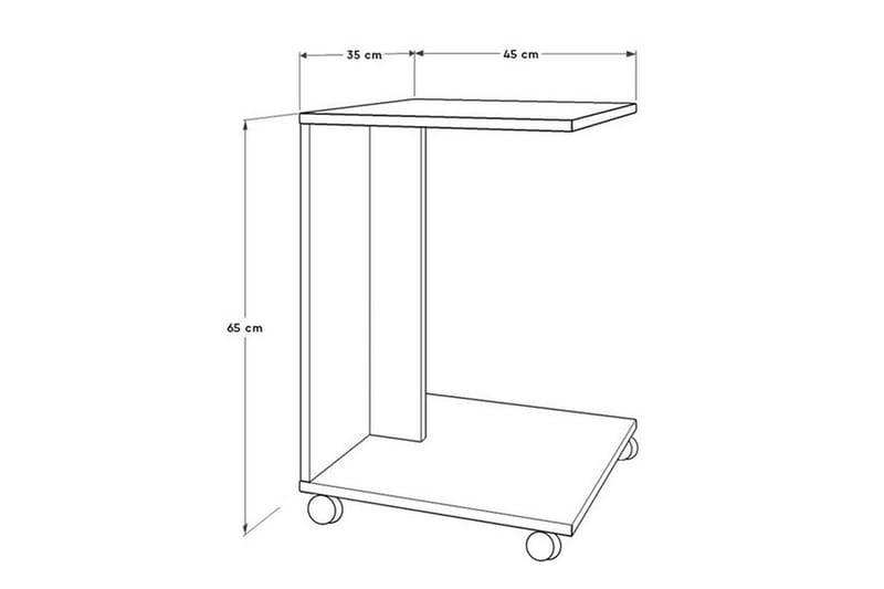 Ajit Sidobord 35x65 cm Brun - Hanah Home - Möbler - Bord & matgrupp - Avlastningsbord & sidobord - Brickbord & småbord