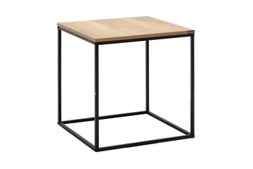 Sidobord Ajmit 50x52 cm Brun/Svart - Hanah Home - Möbler - Bord & matgrupp - Avlastningsbord & sidobord - Brickbord & småbord