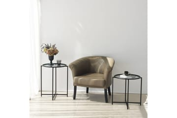 Akeno Sidobord 60x50 cm Svart - Hanah Home - Möbler - Bord & matgrupp - Avlastningsbord & sidobord - Lampbord & sidobord