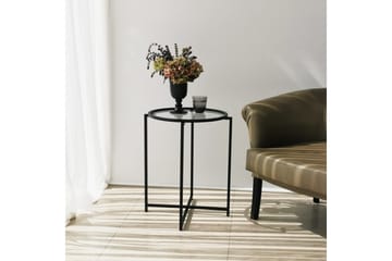 Akeno Sidobord 60x50 cm Svart - Hanah Home - Möbler - Bord & matgrupp - Avlastningsbord & sidobord - Lampbord & sidobord