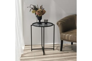 Akeno Sidobord 60x50 cm Svart - Hanah Home - Möbler - Bord & matgrupp - Avlastningsbord & sidobord - Lampbord & sidobord