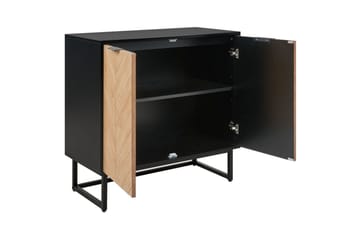 Sidobord Alaska Svart, ljust trä - Svart, ljust trä - Möbler - Bord & matgrupp - Avlastningsbord & sidobord - Lampbord & sidobord