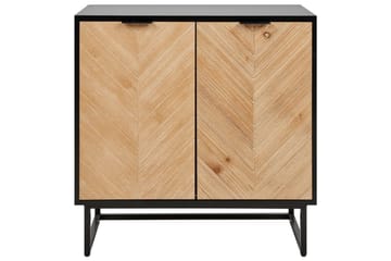 Sidobord Alaska Svart, ljust trä - Svart, ljust trä - Möbler - Bord & matgrupp - Avlastningsbord & sidobord - Lampbord & sidobord