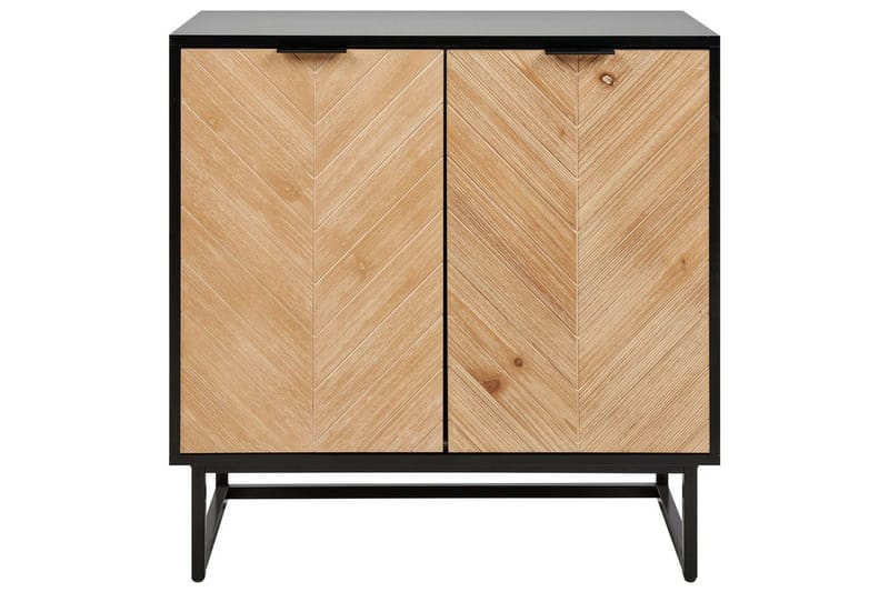 Sidobord Alaska Svart, ljust trä - Svart, ljust trä - Möbler - Bord & matgrupp - Avlastningsbord & sidobord - Lampbord & sidobord