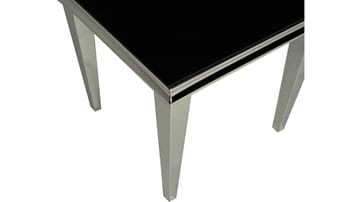 Sidobord Andvik 60x60x57 cm - Svart glas - Möbler - Bord & matgrupp - Avlastningsbord & sidobord - Brickbord & småbord