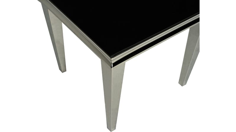 Sidobord Andvik 60x60x57 cm - Svart glas - Möbler - Bord & matgrupp - Avlastningsbord & sidobord - Brickbord & småbord