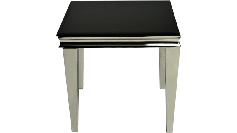 Sidobord Andvik 60x60x57 cm - Svart glas - Möbler - Bord & matgrupp - Avlastningsbord & sidobord - Brickbord & småbord