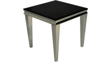 Sidobord Andvik 60x60x57 cm - Svart glas - Möbler - Bord & matgrupp - Avlastningsbord & sidobord - Brickbord & småbord