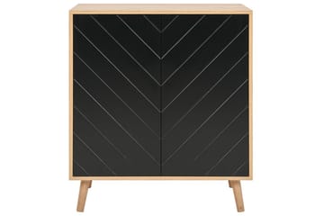 Sidobord Bristow Svart, ljust trä - Svart, ljust trä - Möbler - Bord & matgrupp - Avlastningsbord & sidobord - Lampbord & sidobord