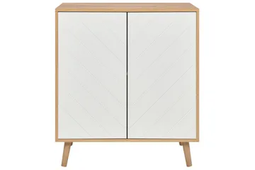 Sidobord Bristow Vit, ljust trä - Vit, ljust trä - Möbler - Bord & matgrupp - Avlastningsbord & sidobord - Lampbord & sidobord