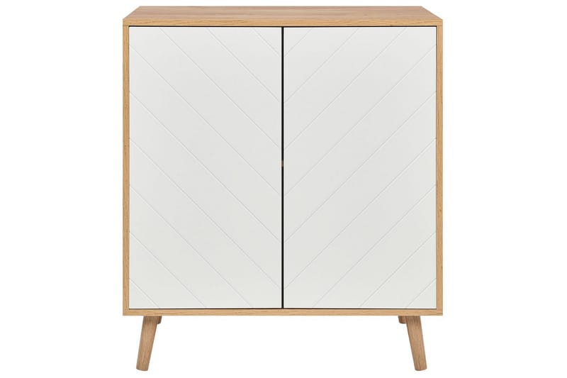 Sidobord Bristow Vit, ljust trä - Vit, ljust trä - Möbler - Bord & matgrupp - Avlastningsbord & sidobord - Lampbord & sidobord