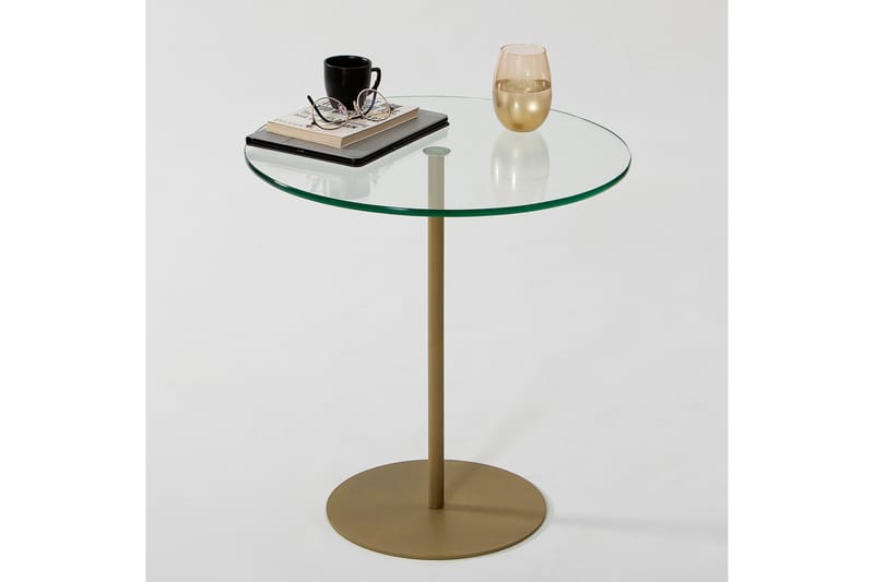 Sidobord Chill-Out 50x50 cm Guld - Hanah Home - Möbler - Bord & matgrupp - Avlastningsbord & sidobord - Brickbord & småbord