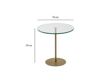 Sidobord Chill-Out 50x50 cm Guld - Hanah Home - Möbler - Bord & matgrupp - Avlastningsbord & sidobord - Brickbord & småbord