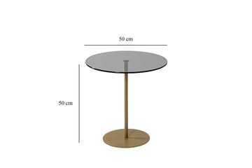 Sidobord Chill-Out 50x50 cm Guld/Mörkgrå - Hanah Home - Möbler - Bord & matgrupp - Avlastningsbord & sidobord - Brickbord & småbord