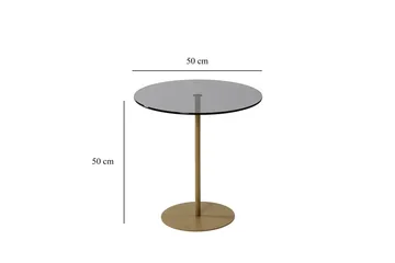 Chill-Out Sidobord 50x50 cm Guld/Mörkgrå - Hanah Home - Möbler - Bord & matgrupp - Avlastningsbord & sidobord - Brickbord & småbord