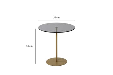 Chill-Out Sidobord 50x50 cm Guld/Mörkgrå - Hanah Home - Möbler - Bord & matgrupp - Avlastningsbord & sidobord - Brickbord & småbord