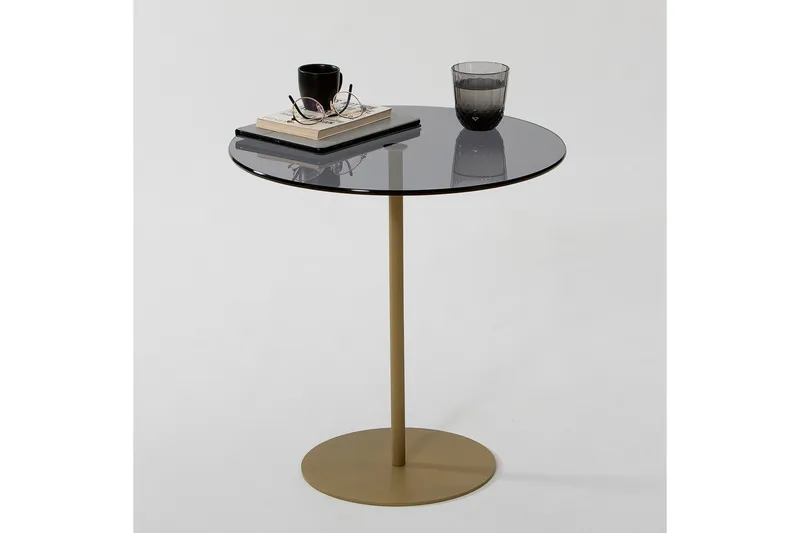 Chill-Out Sidobord 50x50 cm Guld/Mörkgrå - Hanah Home - Möbler - Bord & matgrupp - Avlastningsbord & sidobord - Brickbord & småbord