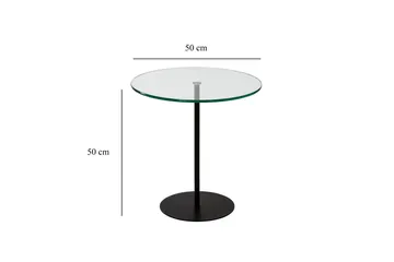 Chill-Out Sidobord 50x50 cm Svart - Hanah Home - Möbler - Bord & matgrupp - Avlastningsbord & sidobord - Brickbord & småbord