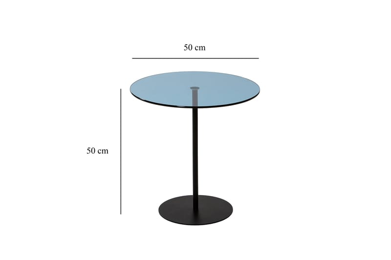 Chill-Out Sidobord 50x50 cm Svart/Blå - Hanah Home - Möbler - Bord & matgrupp - Avlastningsbord & sidobord - Brickbord & småbord