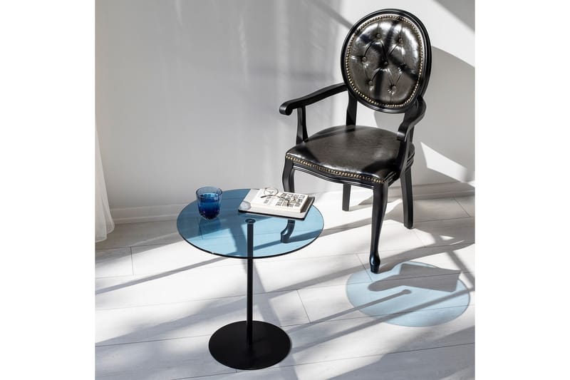 Sidobord Chill-Out 50x50 cm Svart/Blå - Hanah Home - Möbler - Bord & matgrupp - Avlastningsbord & sidobord - Brickbord & småbord