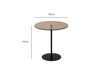 Chill-Out Sidobord 50x50 cm Svart/Brons - Hanah Home - Möbler - Bord & matgrupp - Avlastningsbord & sidobord - Brickbord & småbord