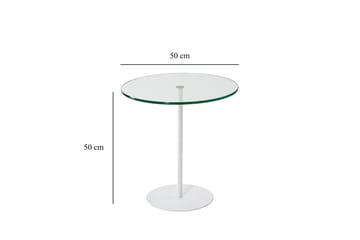 Sidobord Chill-Out 50x50 cm Vit - Hanah Home - Möbler - Bord & matgrupp - Avlastningsbord & sidobord - Brickbord & småbord