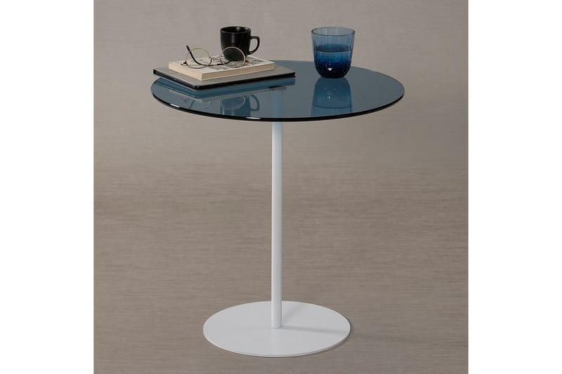 Chill-Out Sidobord 50x50 cm Vit/Blå - Hanah Home - Möbler - Bord & matgrupp - Avlastningsbord & sidobord - Brickbord & småbord