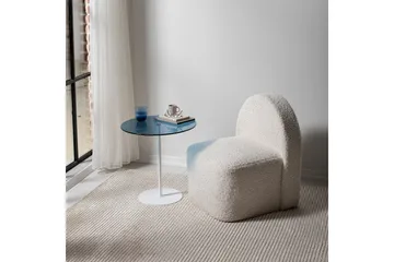 Chill-Out Sidobord 50x50 cm Vit/Blå - Hanah Home - Möbler - Bord & matgrupp - Avlastningsbord & sidobord - Brickbord & småbord