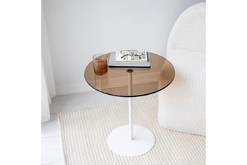 Chill-Out Sidobord 50x50 cm Vit/Brons - Hanah Home - Möbler - Bord & matgrupp - Avlastningsbord & sidobord - Brickbord & småbord