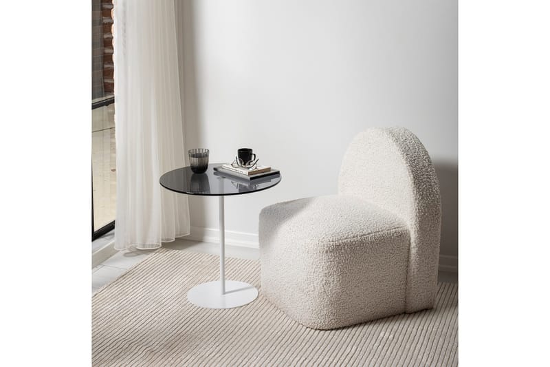 Chill-Out Sidobord 50x50 cm Vit/Mörkgrå - Hanah Home - Möbler - Bord & matgrupp - Avlastningsbord & sidobord - Brickbord & småbord