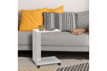 Sidobord Edwars Diamant / Vit - Vit - Möbler - Bord & matgrupp - Avlastningsbord & sidobord - Lampbord & sidobord