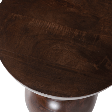 Sidobord Emel 40 cm Rund - Mörkbrun - Möbler - Bord & matgrupp - Avlastningsbord & sidobord - Brickbord & småbord