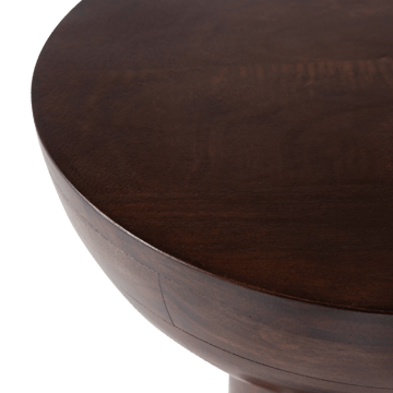 Sidobord Emel 40 cm Rund - Mörkbrun - Möbler - Bord & matgrupp - Avlastningsbord & sidobord - Lampbord & sidobord