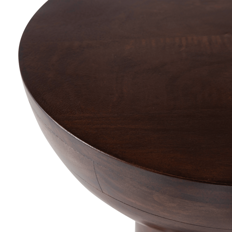 Sidobord Emel 40 cm Rund - Mörkbrun - Möbler - Bord & matgrupp - Avlastningsbord & sidobord - Brickbord & småbord