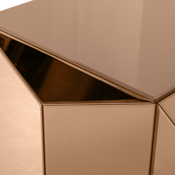 Sidobord Glintz 40 cm - Brun - Möbler - Bord & matgrupp - Avlastningsbord & sidobord - Lampbord & sidobord