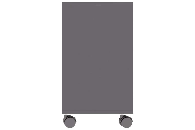 Sidobord grå högglans 70x35x55 cm spånskiva - Grå - Lampbord & sidobord - Brickbord & småbord